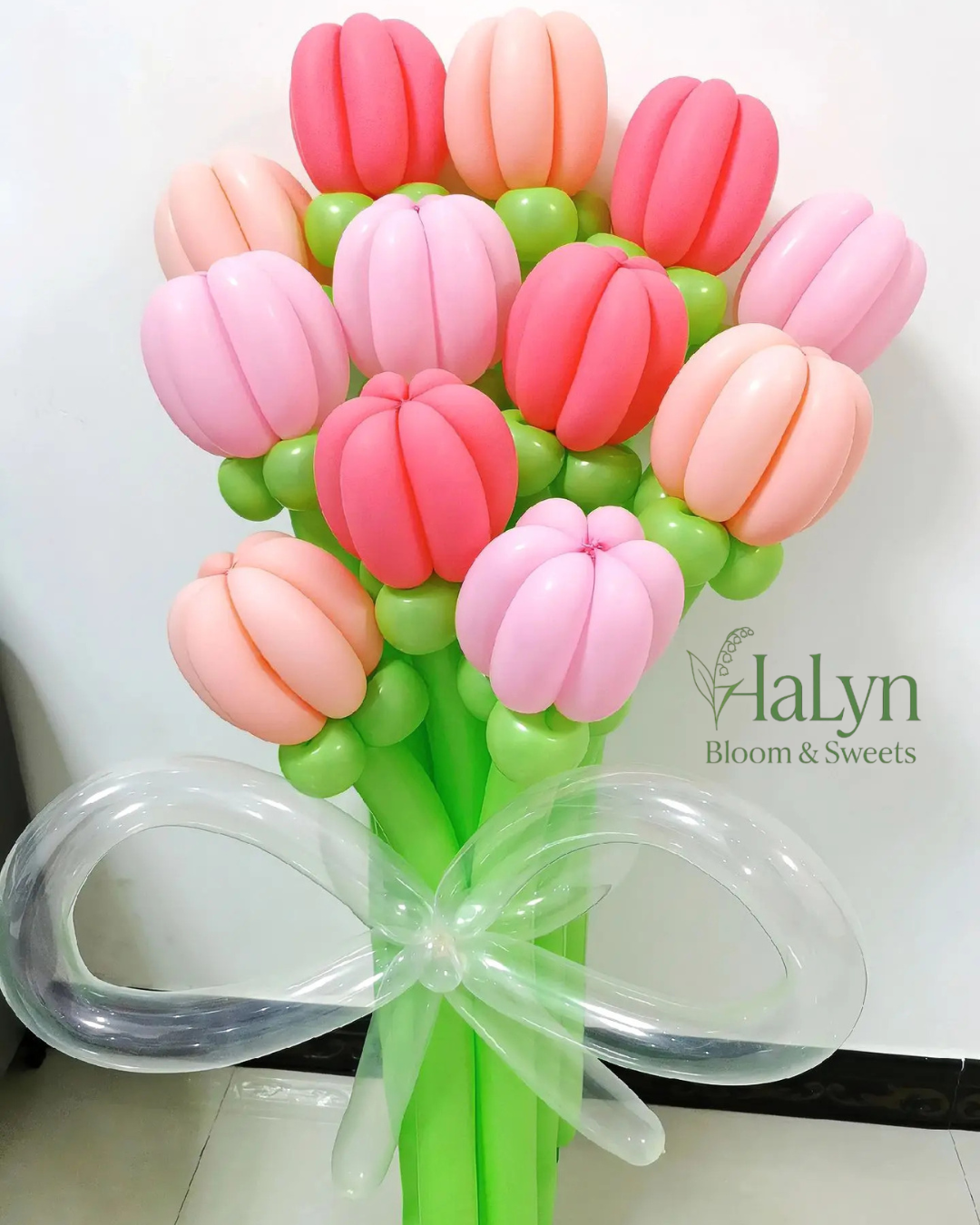 Balloon Flower Tulip Bouquet